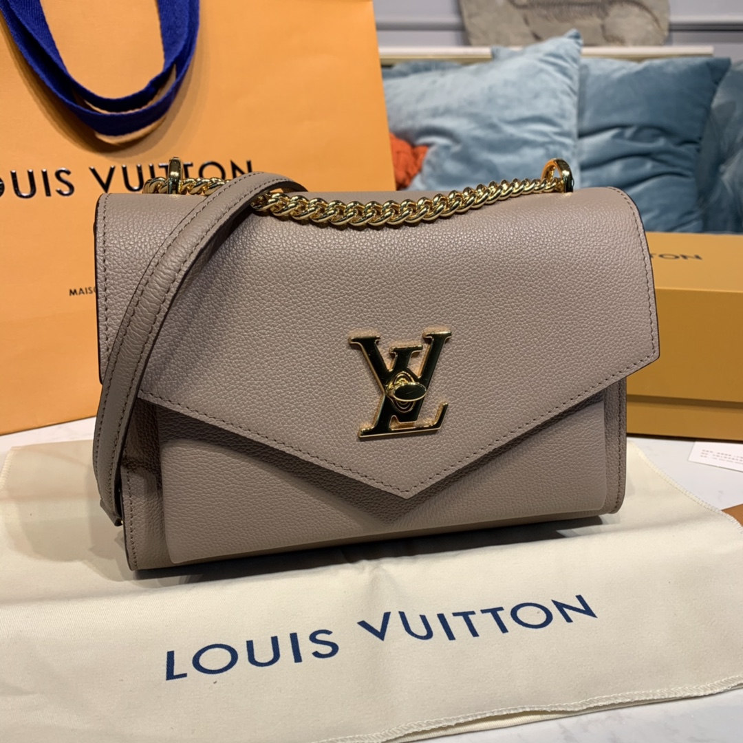 Louis Vuitton MYLOCKME CHAIN BAG Shoudler Bag M56137 Greige Gray/Beige